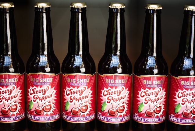 FILL YOUR FRIDGE WITH BIG SHED BREWING’S CHERRY POPPER CIDER + CHERRIES