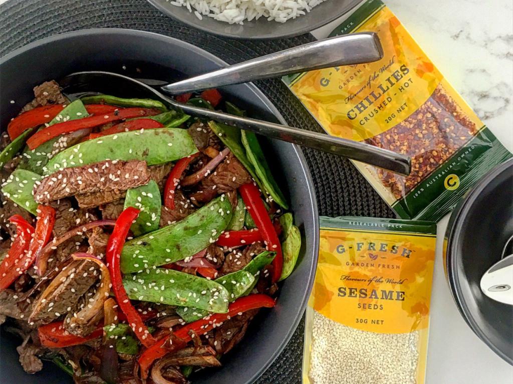 Easy Beef and Black Bean Stir-fry for Lazy + Tired Monsters Like Us!