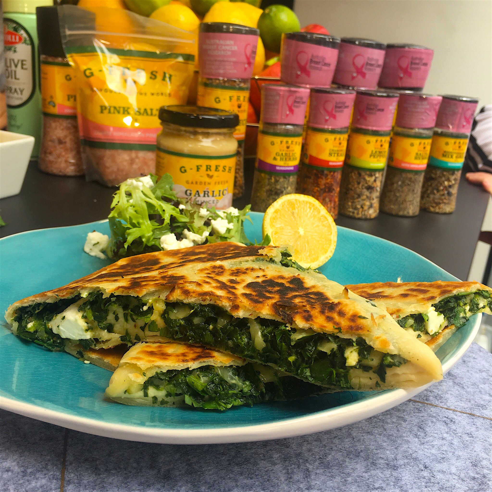 Gozleme With Spinach & Feta