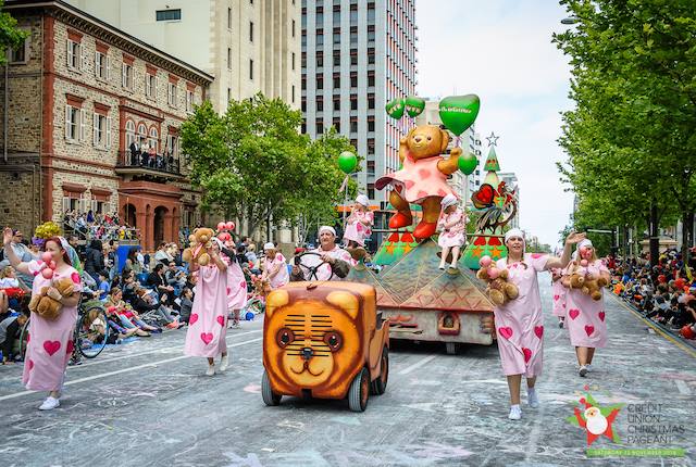 WIN 1 of 5 double passes to be on the all-female Love Love Christmas float at the 2017 Credit Union Christmas Pageant