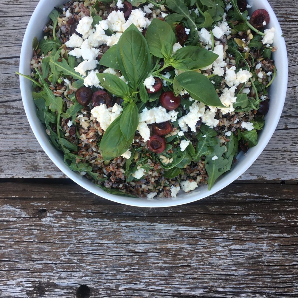 Recipe: Wild Rice Salad with Cherries, Cranberries & Feta