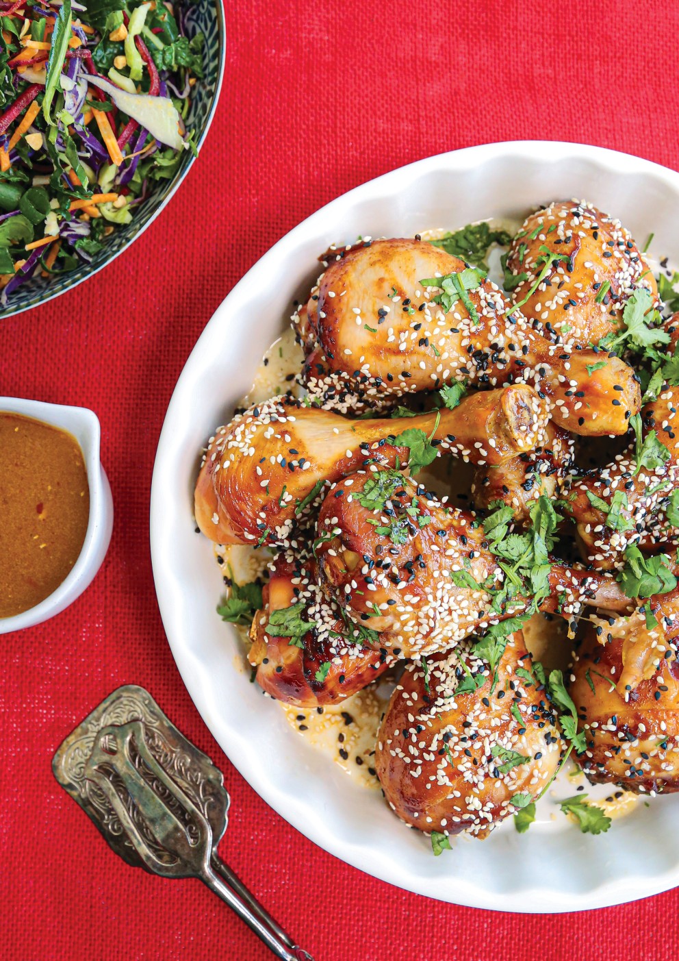 Recipes :: Grilled Korean chicken with spicy slaw