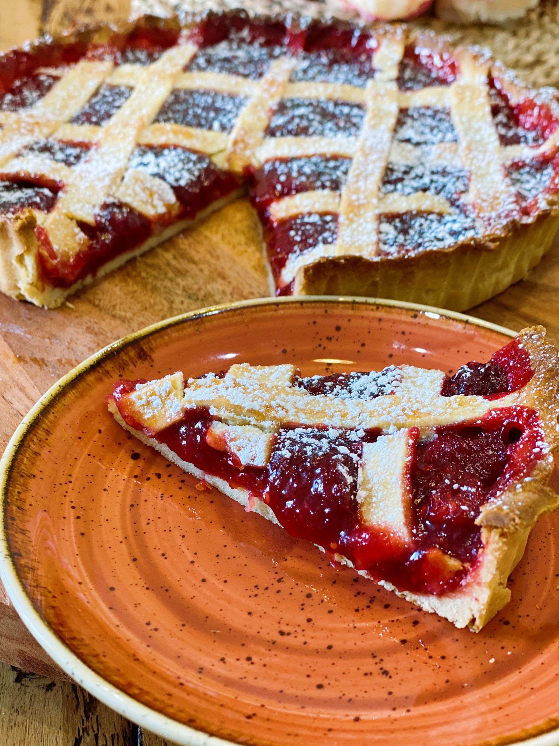 Recipe :: Rhubarb & Raspberry Jam Tart