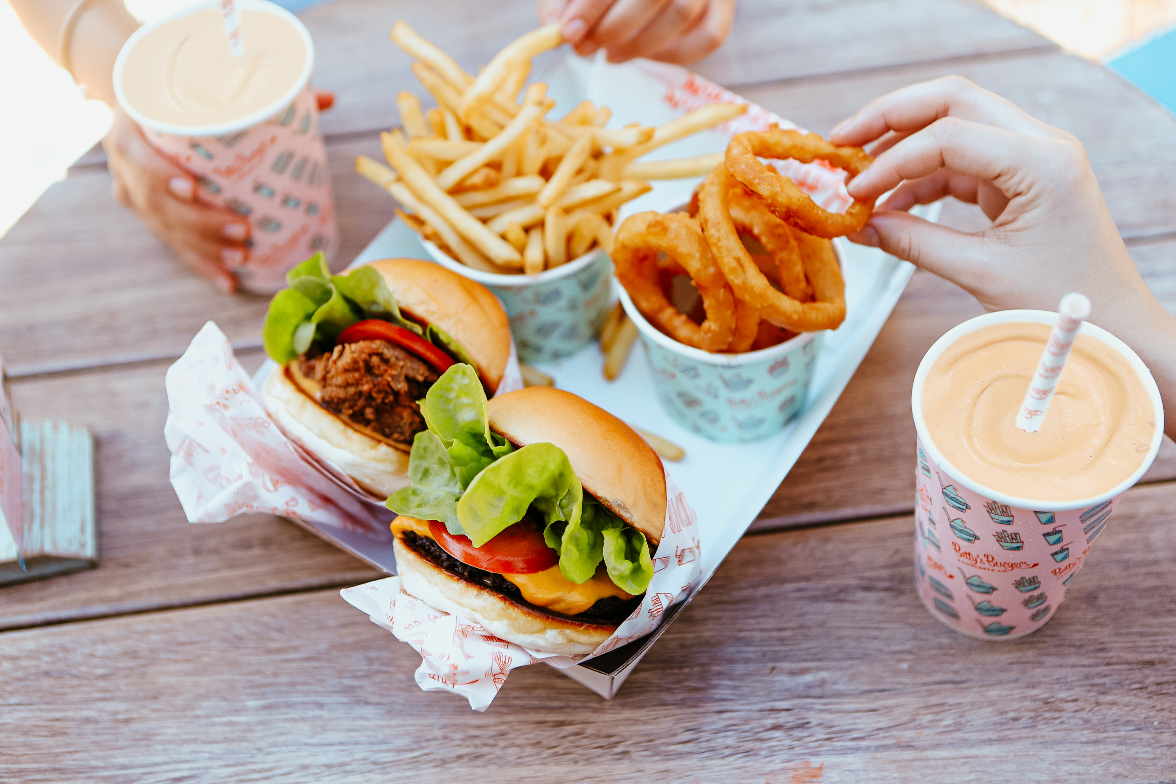WIN burgers and shakes all round at Betty’s Burgers for four people!