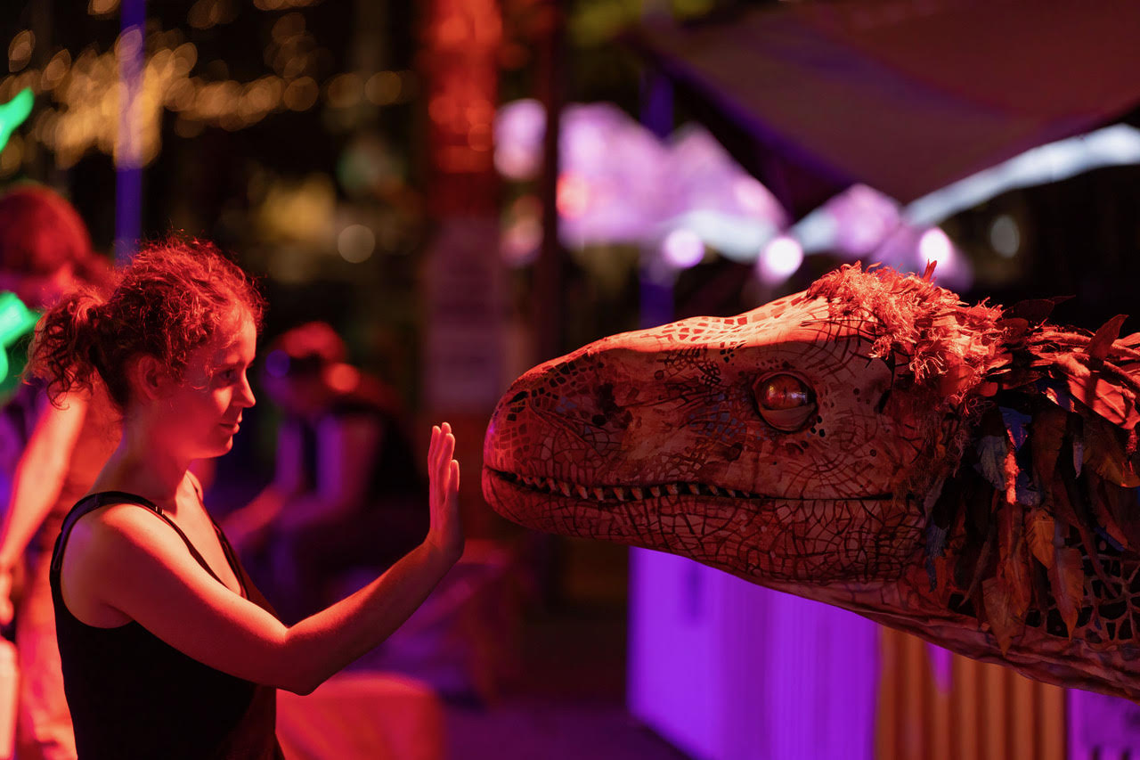 WIN 1 of 5 family passes to Universal Kingdom: Prehistoric Nights at the Adelaide Zoo, valued at $125!