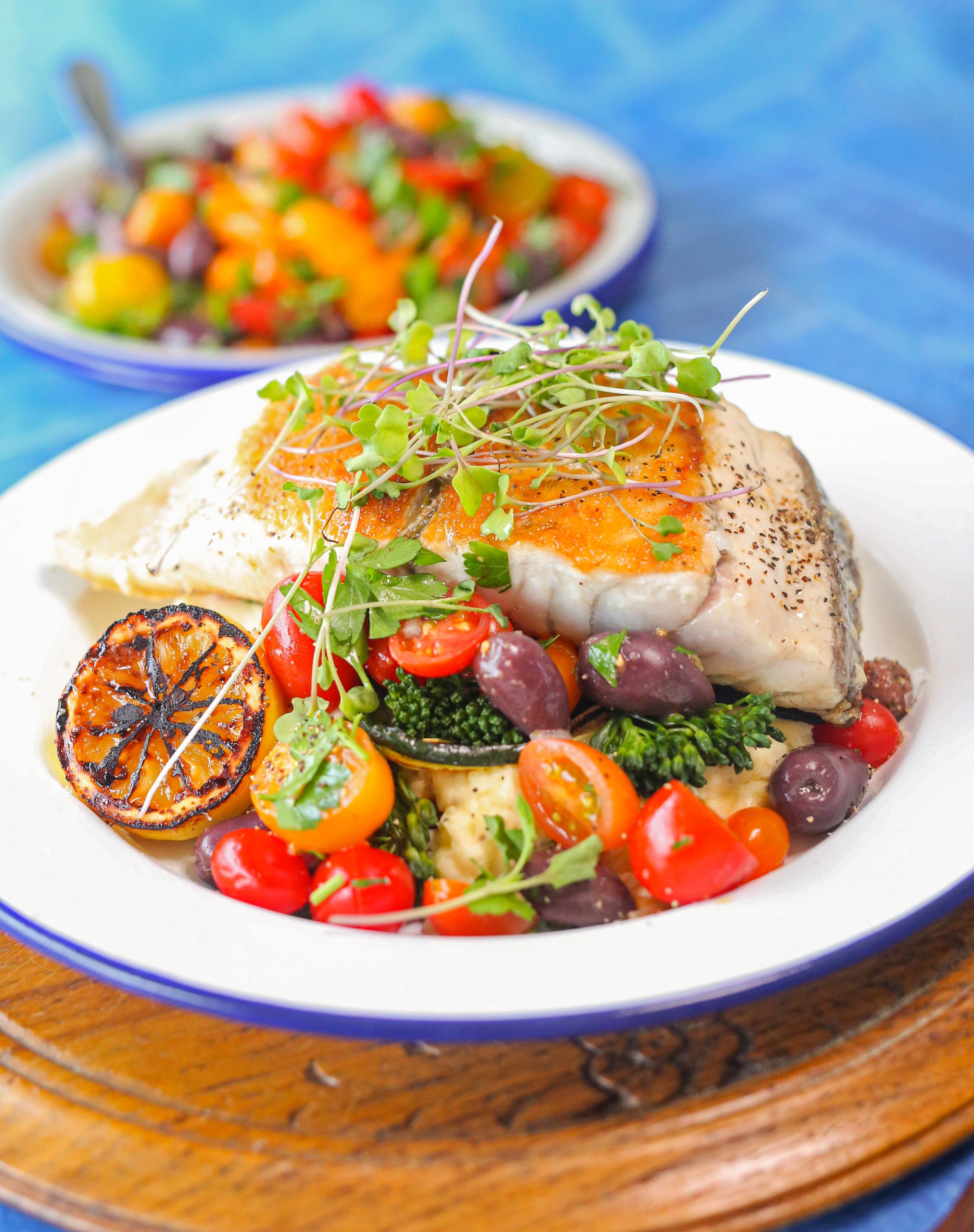 Recipe :: Barramundi with tomato salsa