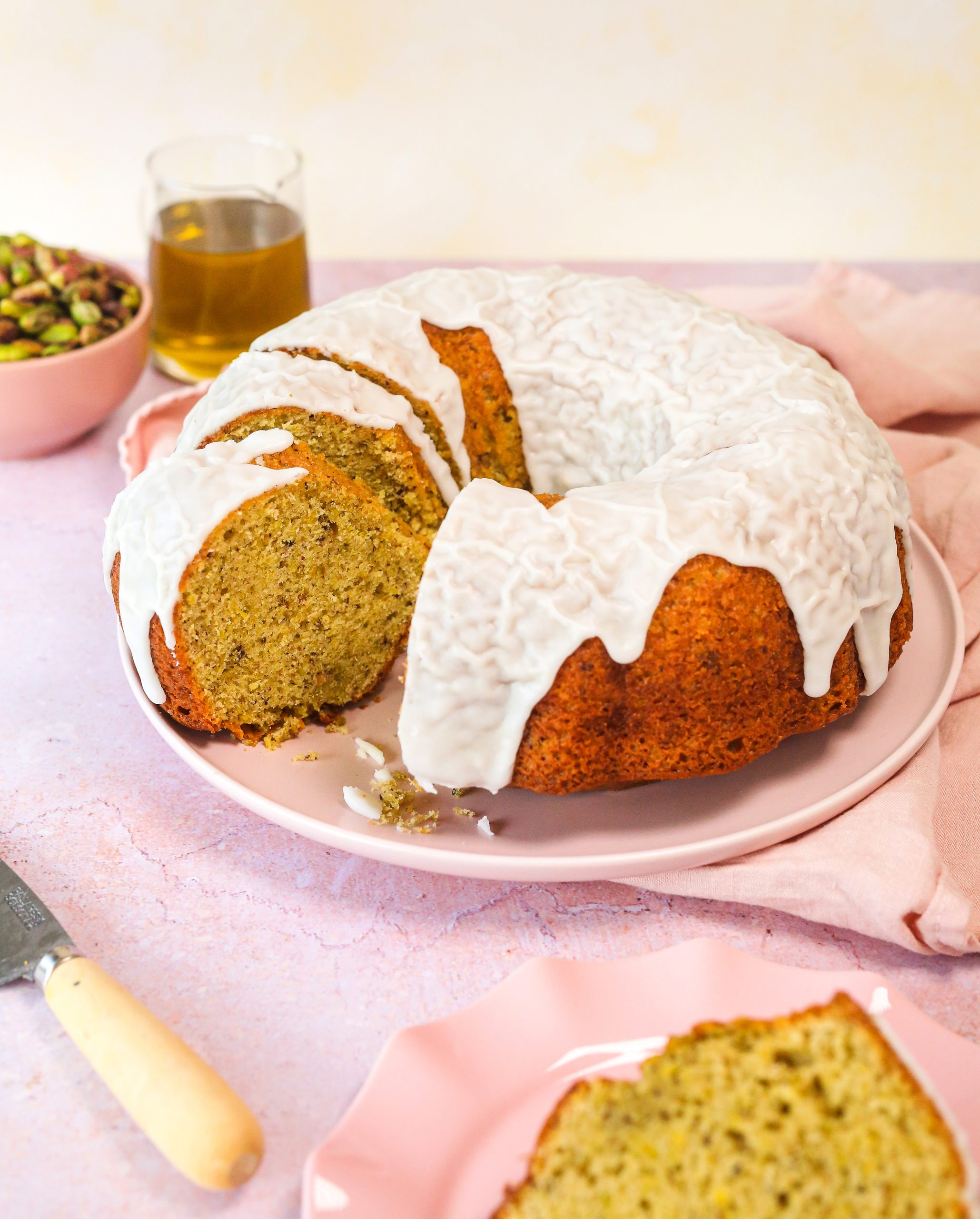 Recipe :: Pistachio olive oil cake